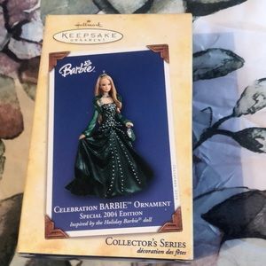 New in box 2004 Hallmark holiday Barbie collectible ornament